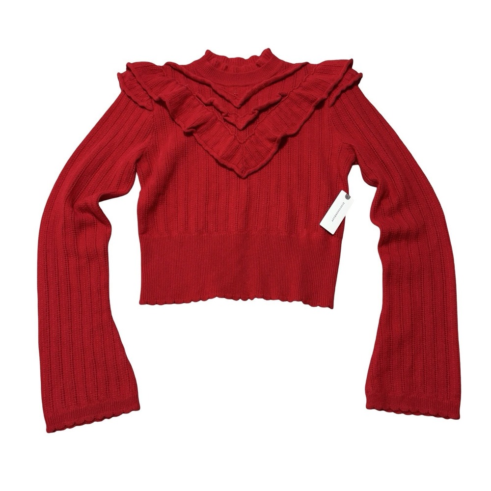 NWT ANTHROPOLOGIE‎ WOMEN'S CASHMERE COLLECTION POINTELLE CASHMERE JUMPER SWEATER